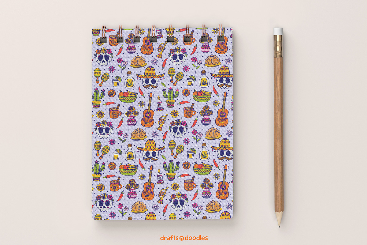 Day of the Dead Clipart and Patterns, an Object Illustration by Drafts n Doodles (Photo 14 of 14)