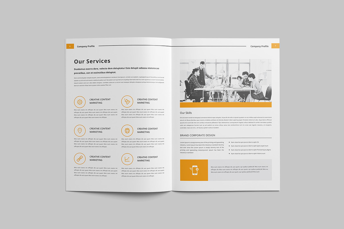 Company profile, a Brochure Template by Tanber Hossen (Photo 4 of 13)