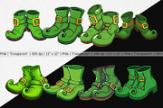 Leprechaun Shoes Clipart, a Graphic by Artnoy (Thumbnail 2 of 5)