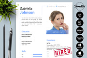 Creative Resume / CV - Gabriella, a Resume Template by Templates Design Co. (Thumbnail 1 of 17)