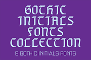 Gothic Initials Fonts Collection, a Font by GG Design (Thumbnail 1 of 19)