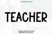 TEACHER, a Serif Font by InermediaSTUDIO (Thumbnail 1 of 8)