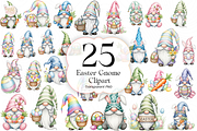 Easter Gnome Clipart PNG Cute., an Object Illustration by KennedyStudio (Thumbnail 1 of 4)