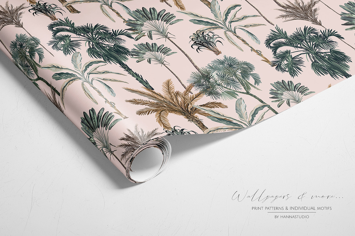 WOODLAND, Elegant Tropical Prints, a Pattern Graphic by HannaStudio (Photo 2 of 5)