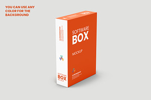 Software Box Mockup V.3 - 11 Views