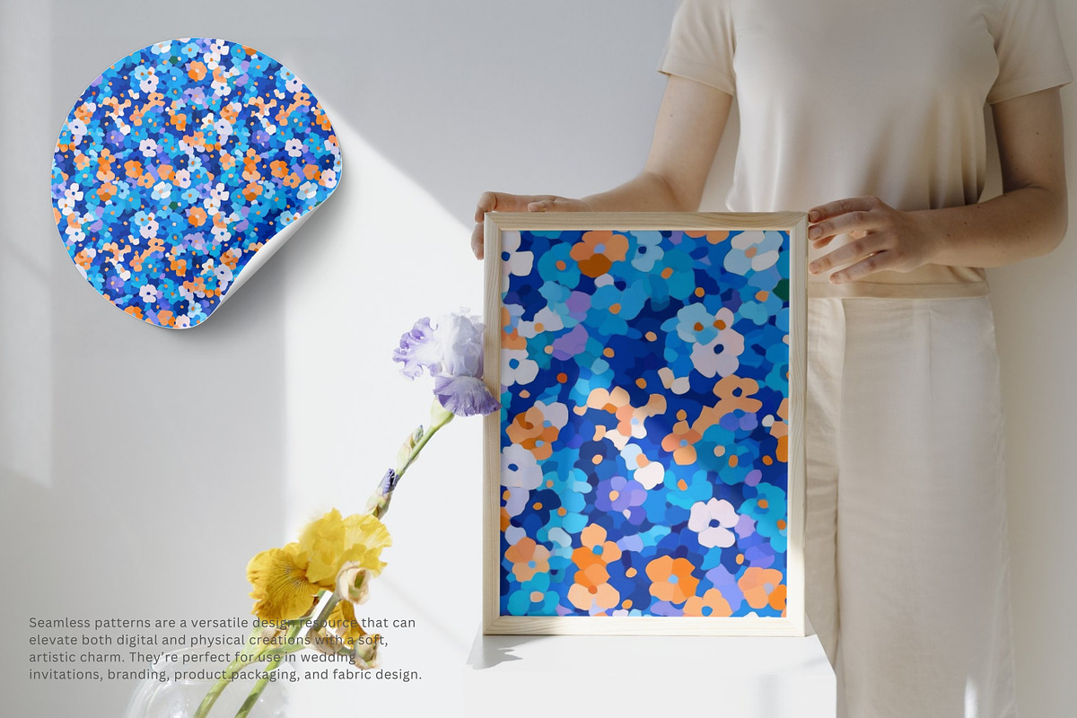 abstract floral seamless pattern, a Pattern Graphic by Pink Studio Art (Photo 5 of 5)