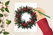 Cozy Berry Christmas PNG, an Illustration by Designking (Thumbnail 2 of 4)