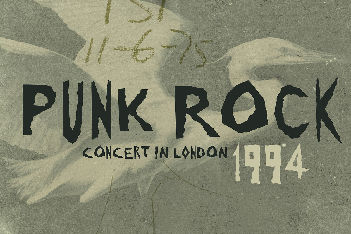 Rough Cutout, a Sans Serif Font by Misprinted Type (Photo 4 of 7)