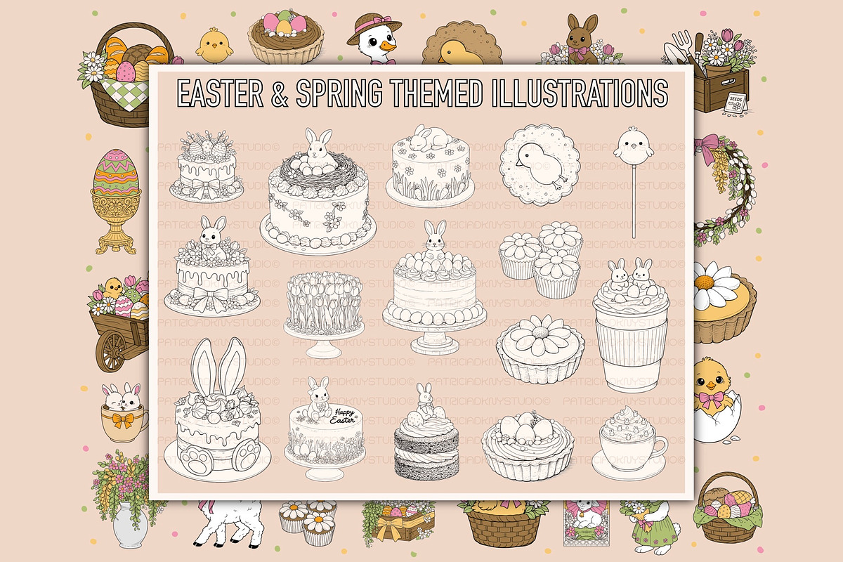 Procreate Easter and Spring brushes, a Brush Add-On by PDknyStudio (Photo 4 of 6)