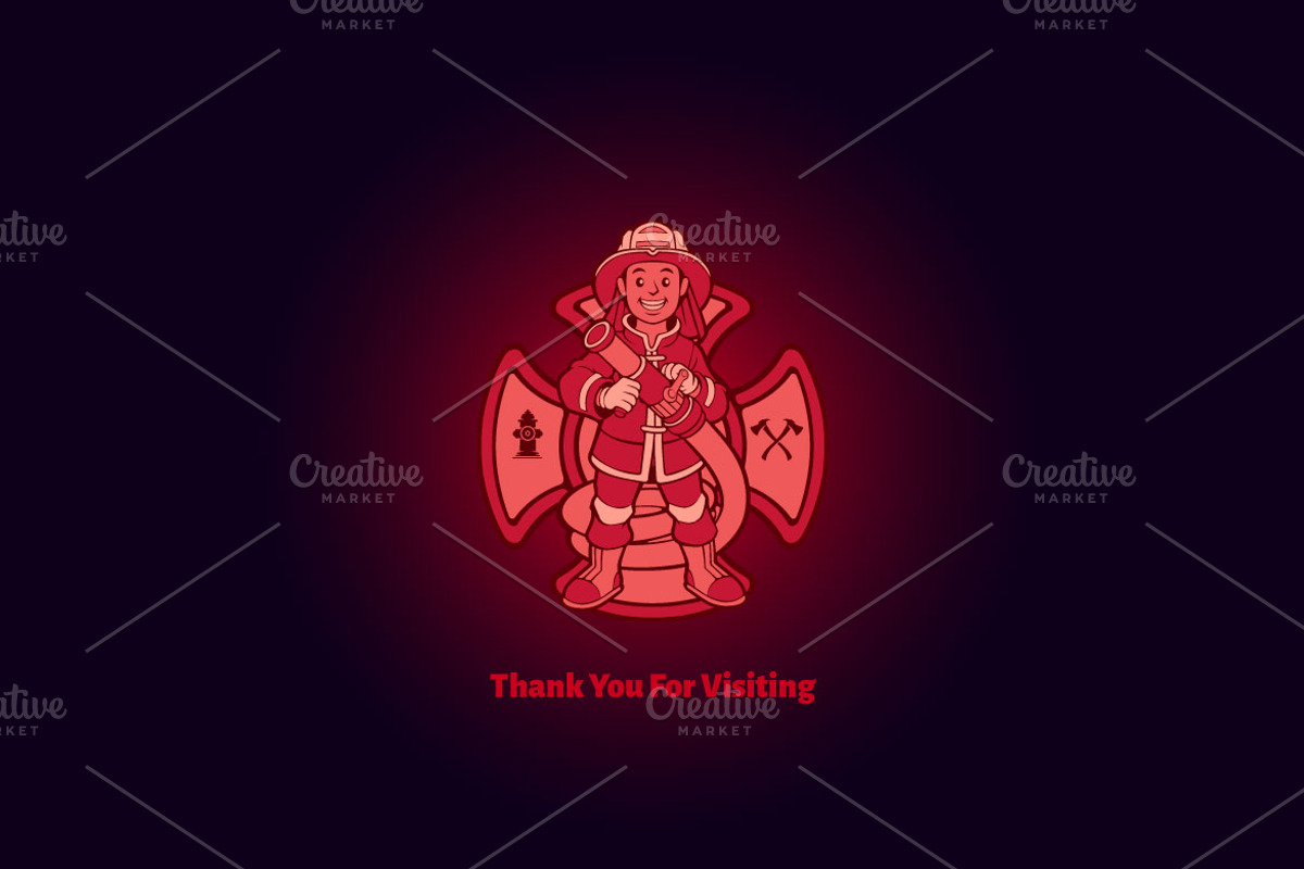 Cartoon Fireman, a Branding & Logo Template by Kongstones_std (Photo 5 of 5)