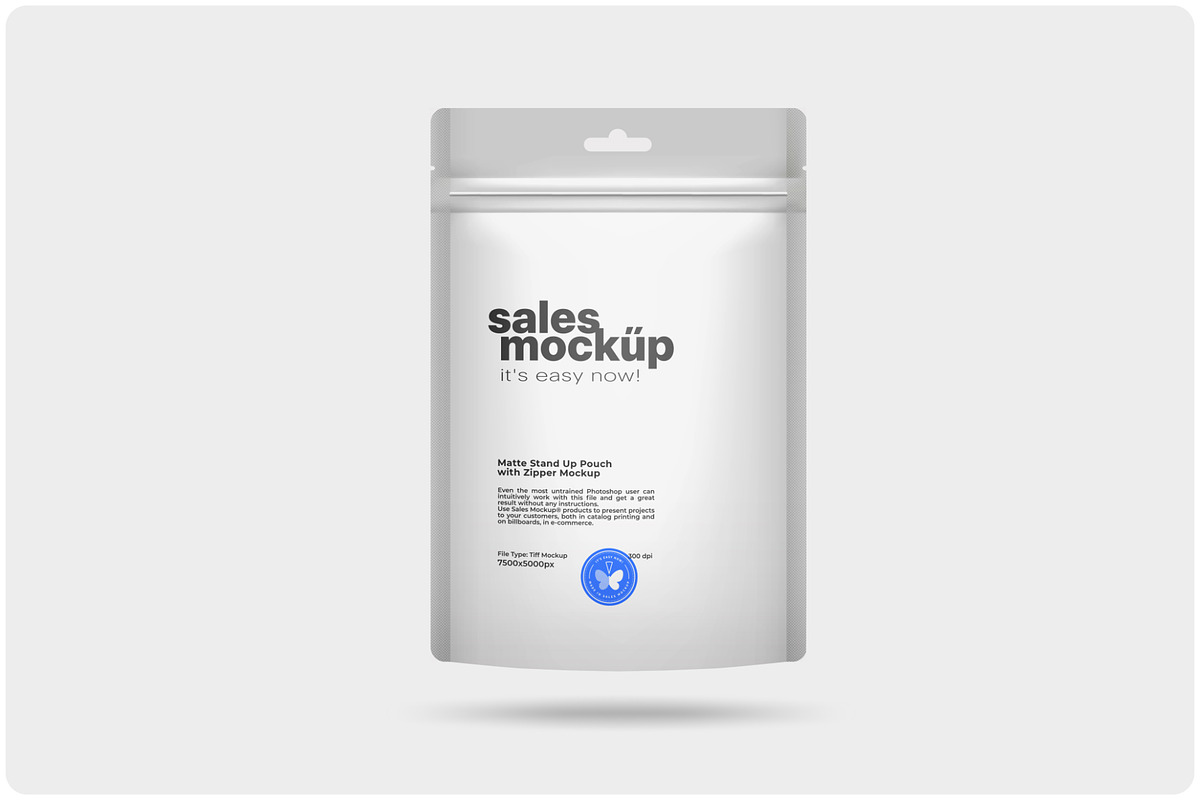 Matte Stand-Up Pouch Mockup, a Packaging Mockup by Reformer Mockup