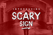 Scary Sign, a Sans Serif Font by Java pep (Thumbnail 1 of 7)