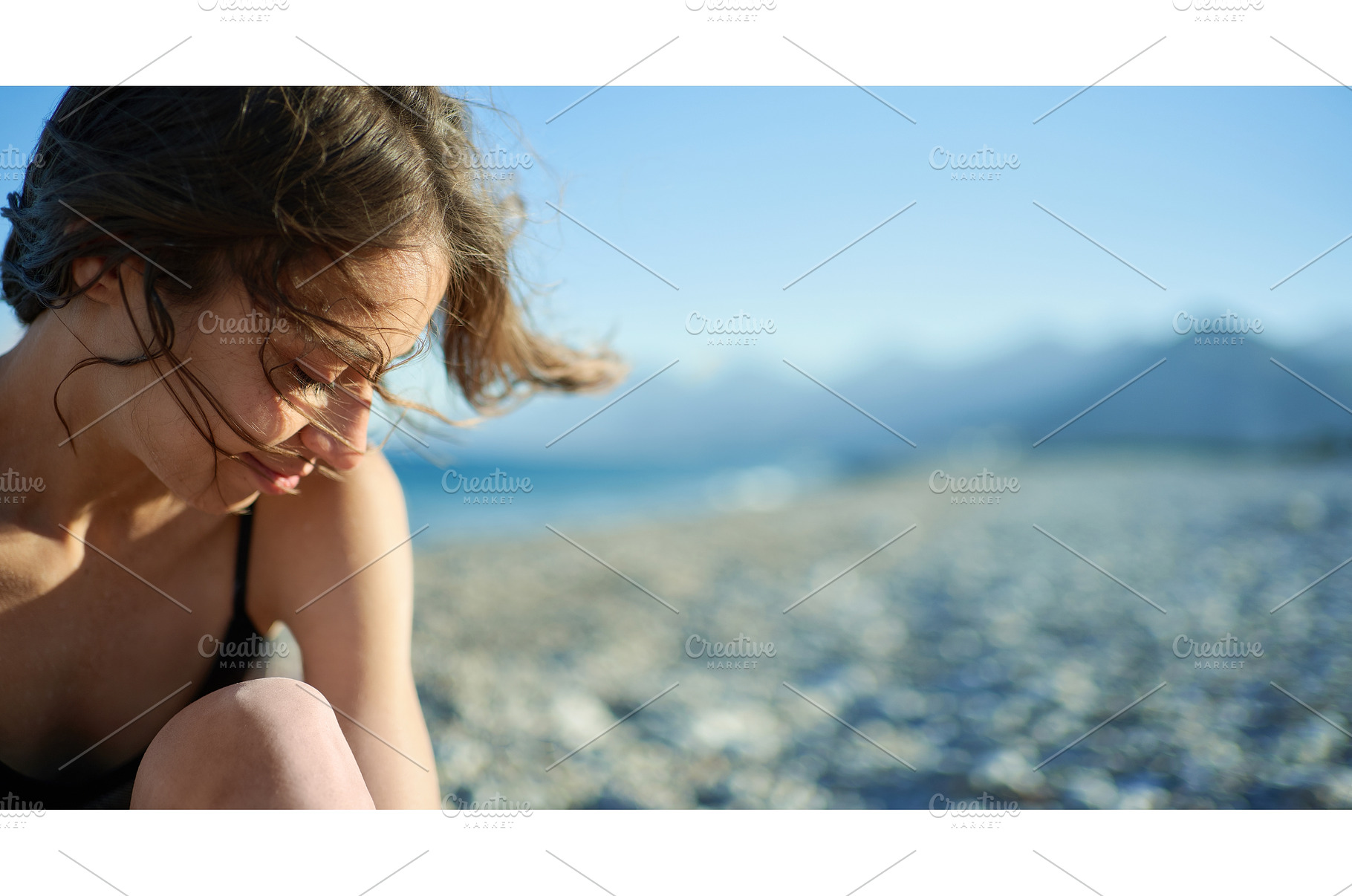 Close up portrait beautiful girl, a Person Photo by vitaliymateha photography