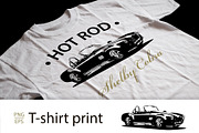 T-Shirt Print of Hot Rod Cobra Car, a Transportation Illustration by Plaid4You (Thumbnail 1 of 10)