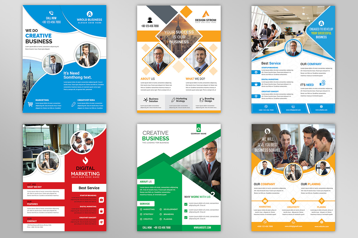 500+ Flyers Mega Bundle 99% OFF, a Flyer Template by Imagine Design Studio (Photo 18 of 98)