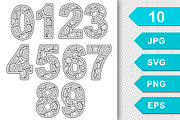 Vector clipart Mandala numbers, an Object Graphic by Nataliia Toporovska (Thumbnail 5 of 5)