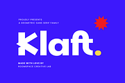 Klaft – Modern Bold Sans Serif Font, a Sans Serif Font by roomspace creative lab (Thumbnail 1 of 14)