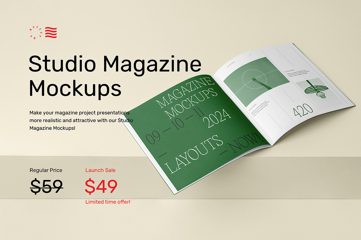 Studio Magazine Mockups, a Books & Magazine Mockup by Mr.Mockup™ (Photo 2 of 24)