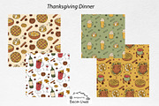 Thanksgiving Seamless Patterns, a Pattern Graphic by Decor Lines (Thumbnail 3 of 10)