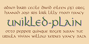 Unikled, a Font by Ingrimayne Type (Thumbnail 3 of 7)