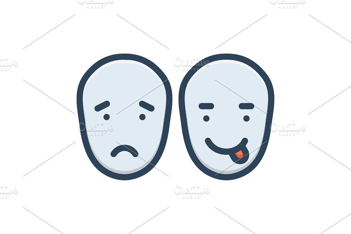 Expression tongue color icon, a Duotone Icon by Creative priyanka