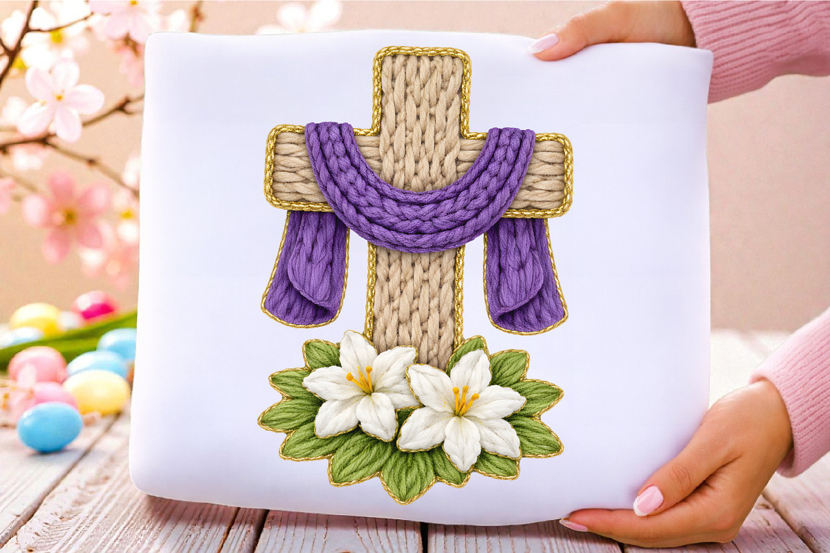Knitted Easter Sublimation PNG Bundl, an Illustration by RobertsArt (Photo 4 of 9)