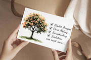 Watercolor Tree Clipart Bundle, an Illustration by Libby Wishes (Thumbnail 6 of 6)