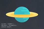 12 Vibrant Space Icons, an Outline Icon by Milktoast (Thumbnail 3 of 12)