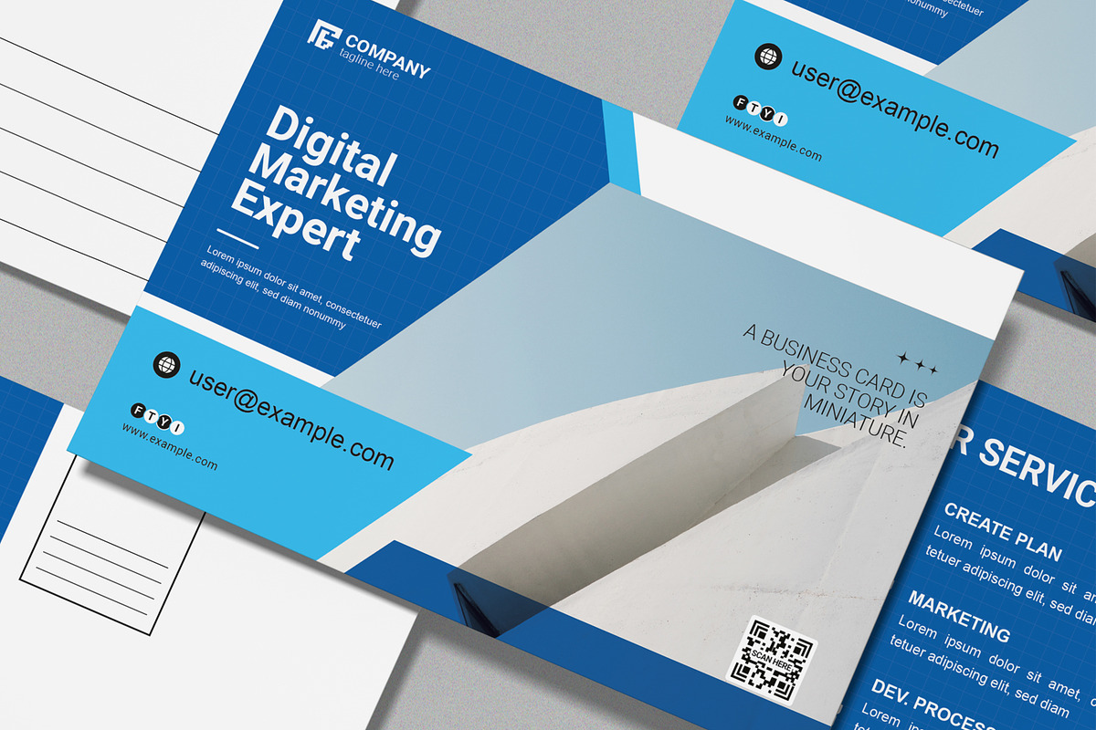 Creative Postcard Design, a Business Card Template by MightyDesign (Photo 5 of 8)