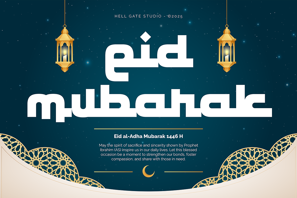 Rama Arabic Style Typeface, a Blackletter Font by GRVS Studio (Photo 5 of 6)