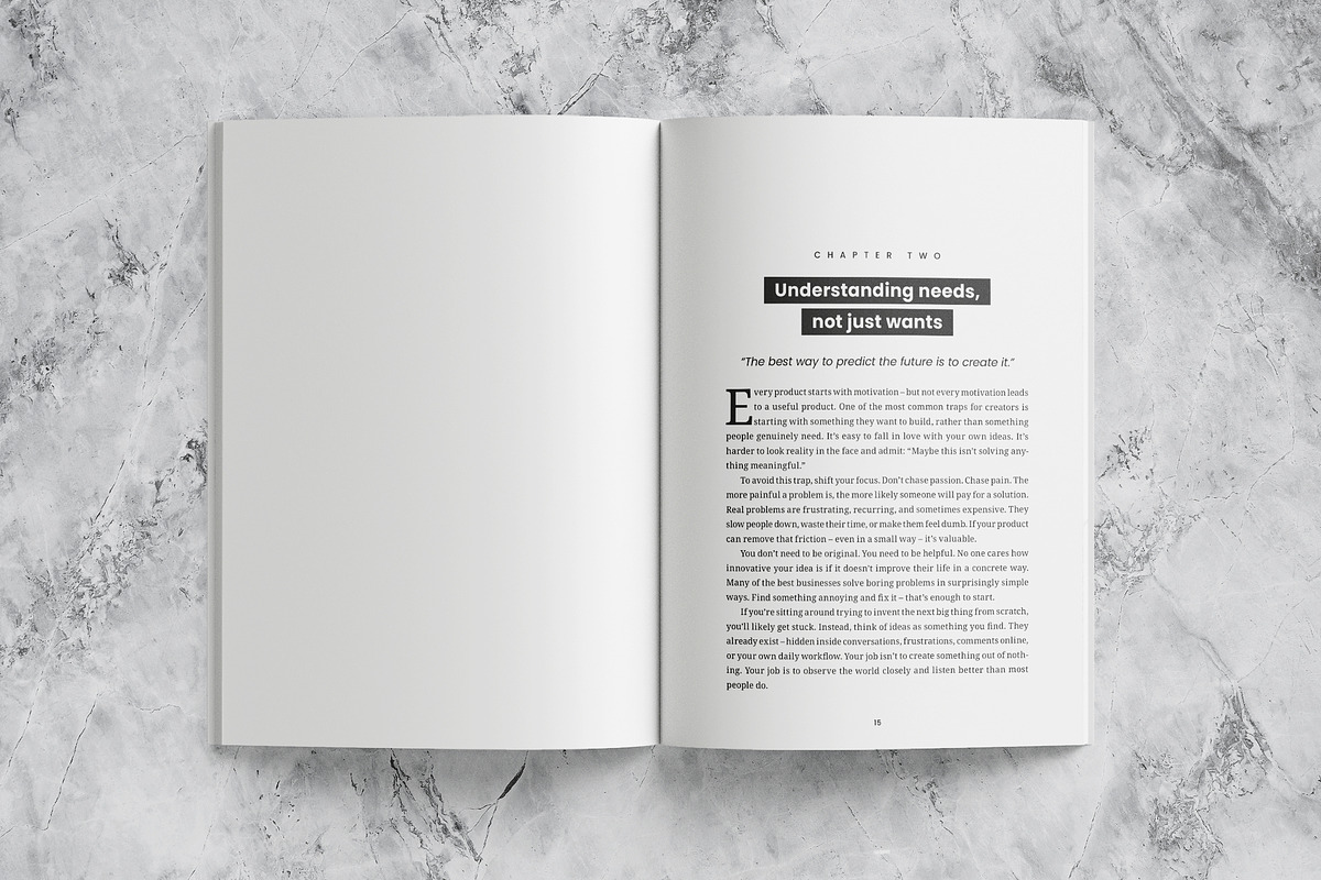 Simple InDesign book template