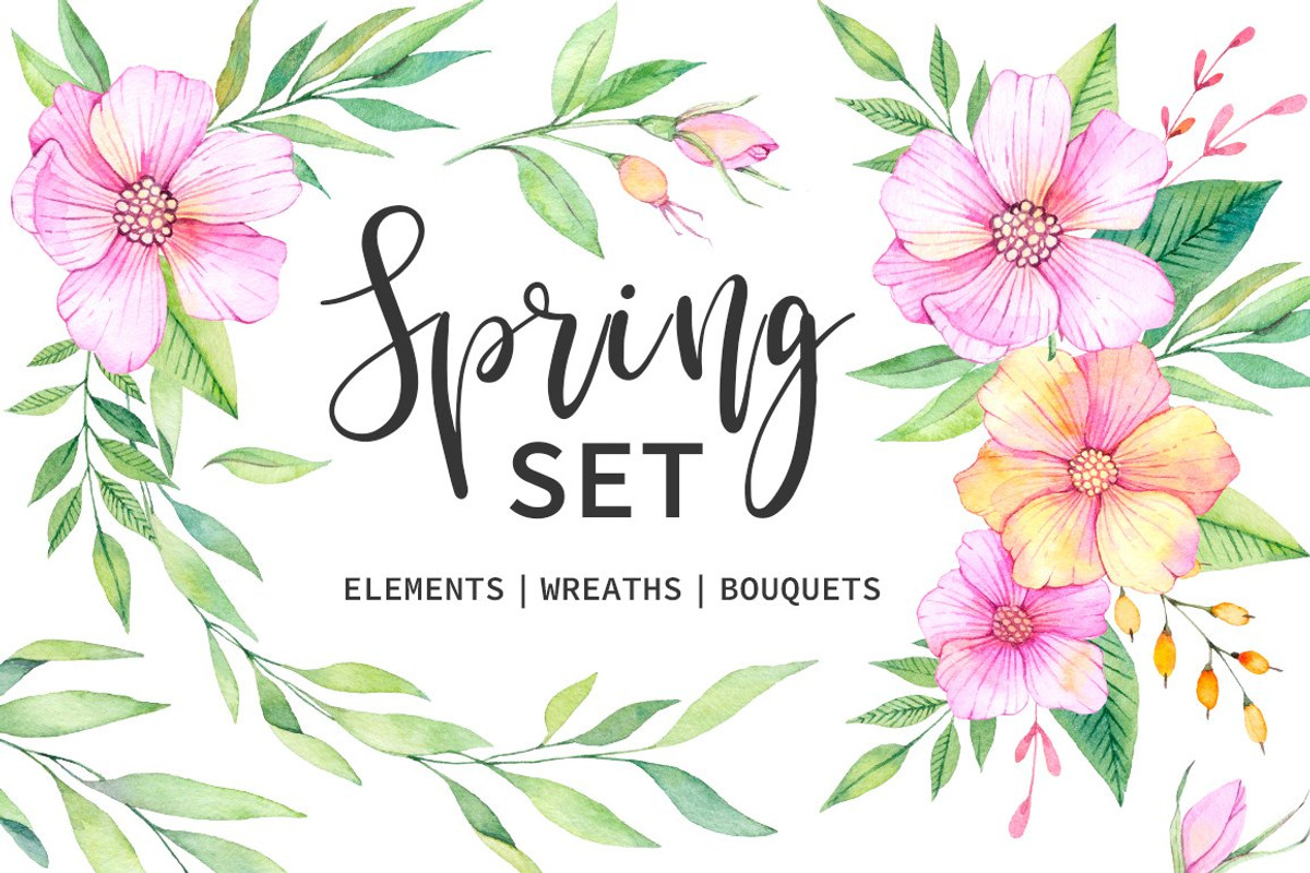 Floral bundle | Watercolor SALE, a Decorative Illustration by Kate Macate (Photo 20 of 28)