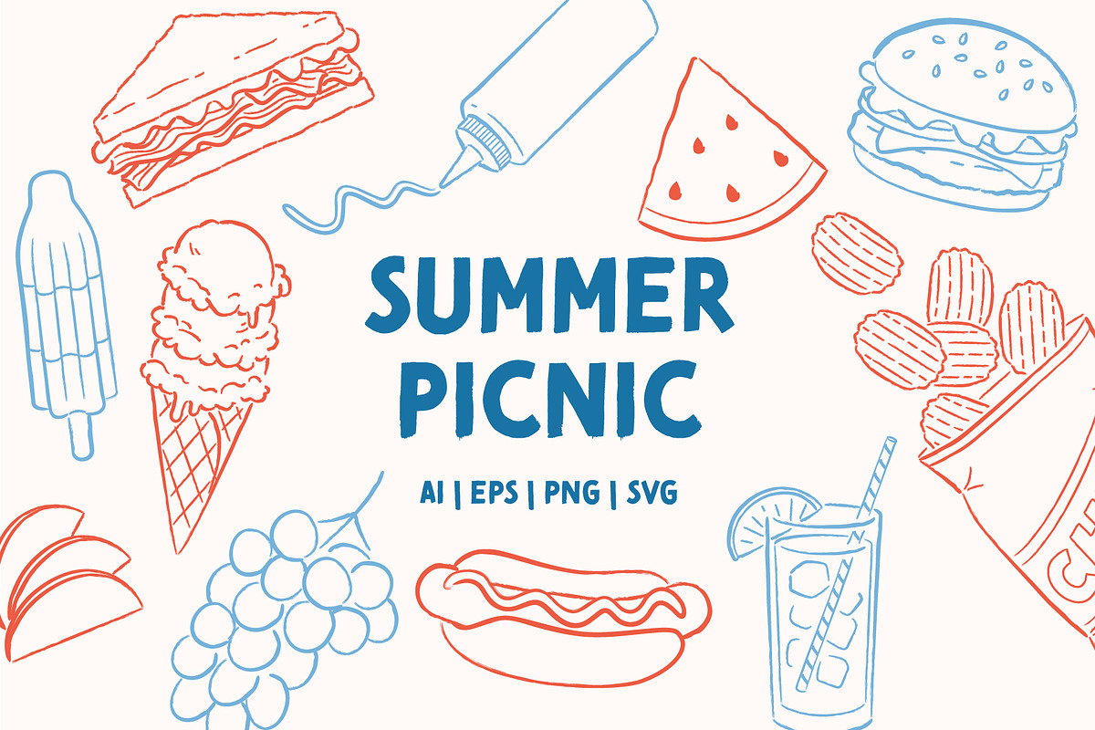 Summer Picnic, a Food Illustration by Griffski Studio (Photo 1 of 4)