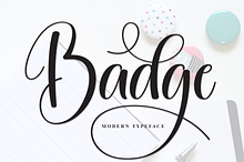 Badge | Script Font