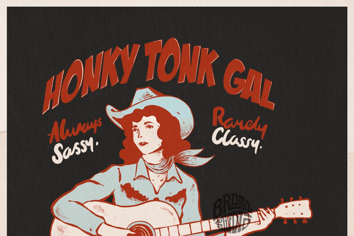 Vintage cowgirl vibes pack, a Person Illustration by Bromz Studio (Photo 4 of 5)