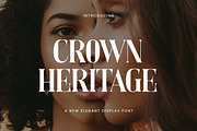Crown Heritage Elegant Display Font, a Sans Serif Font by UICreative (Thumbnail 1 of 13)
