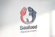 Fish & Seafood Restaurant Logo, a Branding & Logo Template by YUDesignStore (Thumbnail 2 of 7)