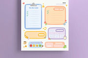 Cute Daily and Weekly Kids Planner, a Stationery Template by MightyDesign (Thumbnail 3 of 8)