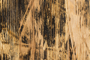 painted pine board, painted with black paint glued pine wood board for decorati, a Photo by rsoollAI