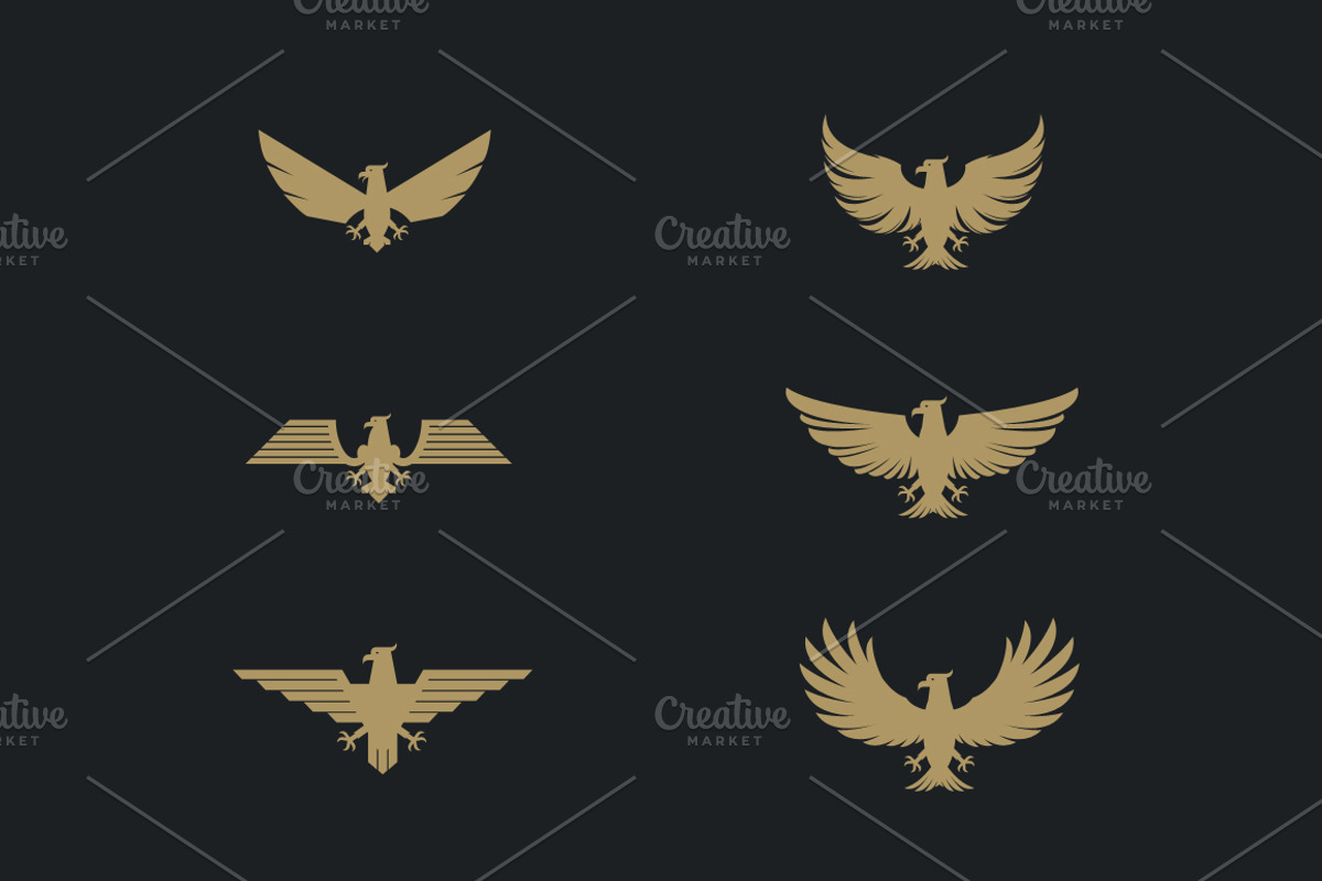 60 Vector Eagles + Bonus, an Object Graphic by Damien (Photo 7 of 11)