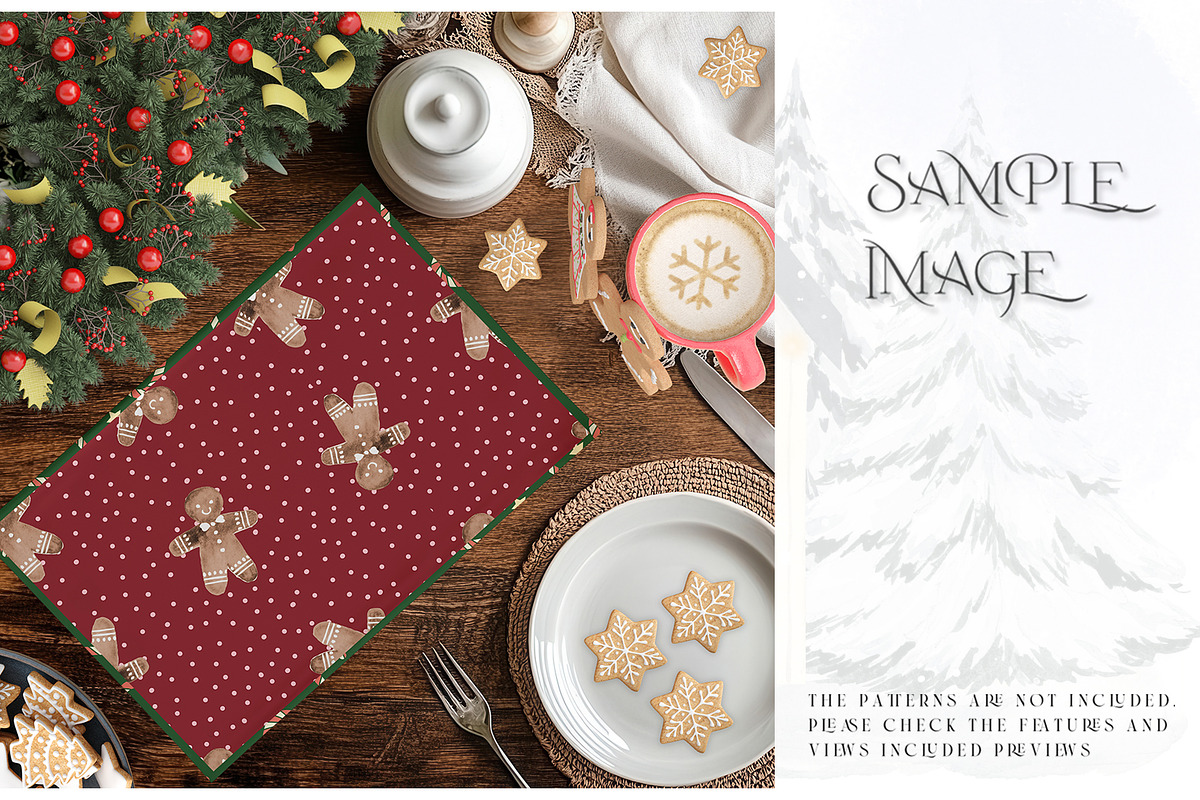 Christmas Placemats Various Types, a Product Mockup by mock-ups (Photo 6 of 25)