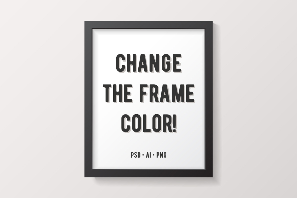Simple White Frame Mockup, a Print Template by Minty Fresh Graphics (Photo 3 of 4)
