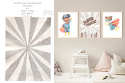 SUPERHEROES clipart. Watercolor, an Illustration by OlliArtDesign (Thumbnail 3 of 5)