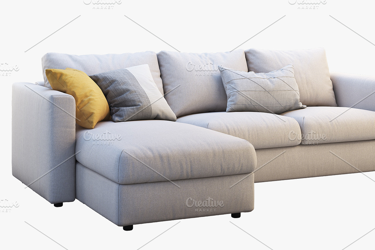Three-seat sofa (2 options) 3D model, a Furniture 3D Model by 3dmitruk (Photo 3 of 16)