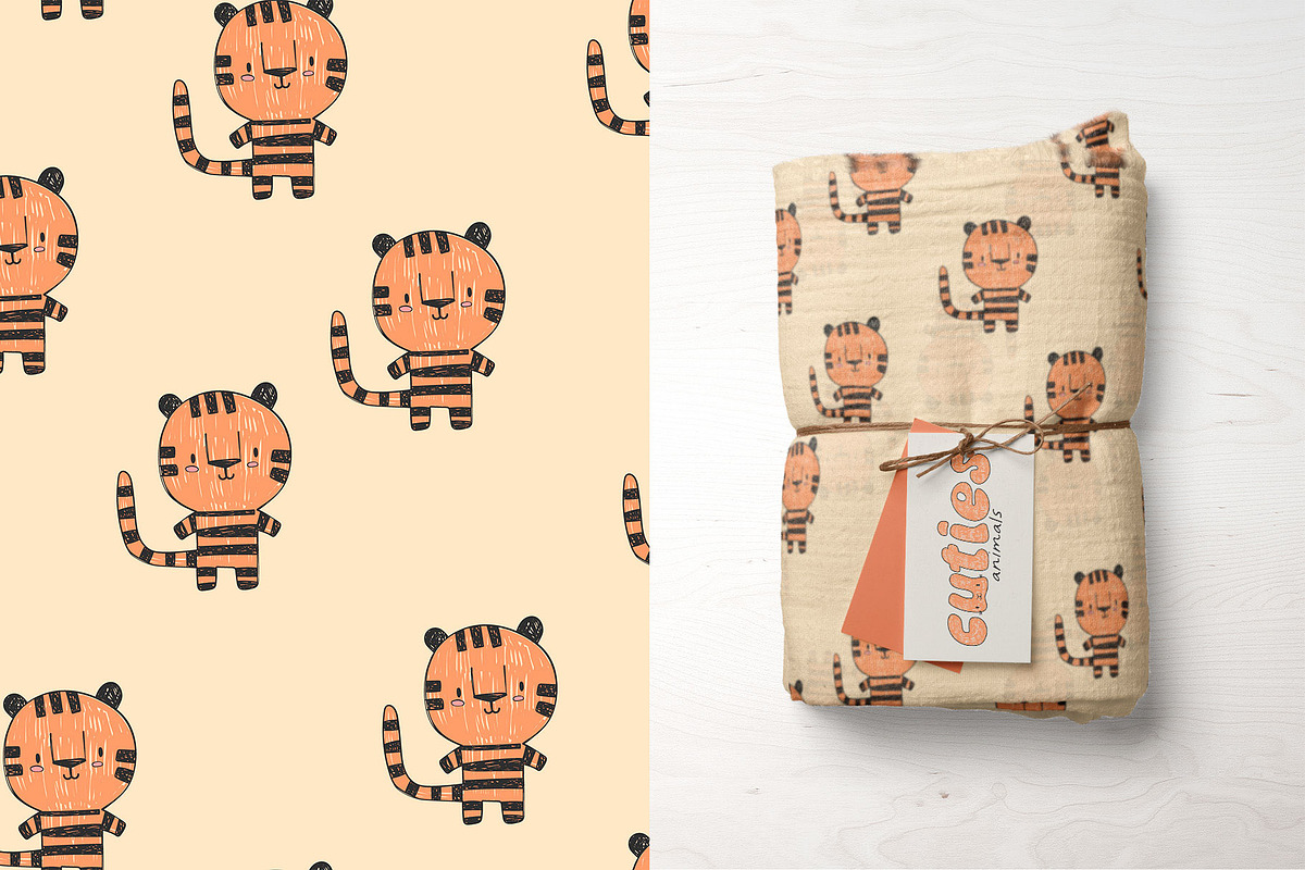 Cuties animals patterns collection, a Pattern Graphic by K.SweeTheArt (Photo 5 of 14)