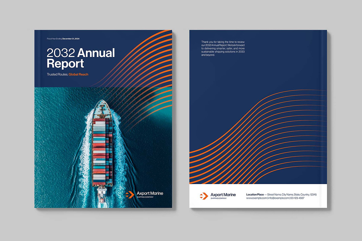 Annual Report Template, a Brochure Template by BrandPacks (Photo 5 of 6)