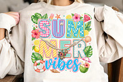 Tropical Summer Vibes Floral Png,, an Illustration by CreationArt (Thumbnail 1 of 5)