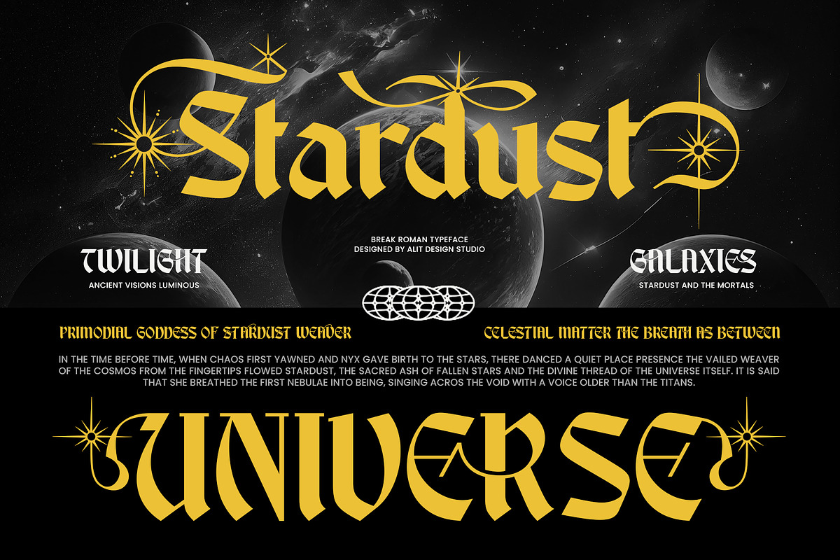 Break Roman Typeface, a Blackletter Font by alit design (Photo 8 of 17)