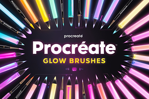 20 Procreate Glow Brushes