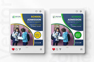 School Admission Social Ads Banner